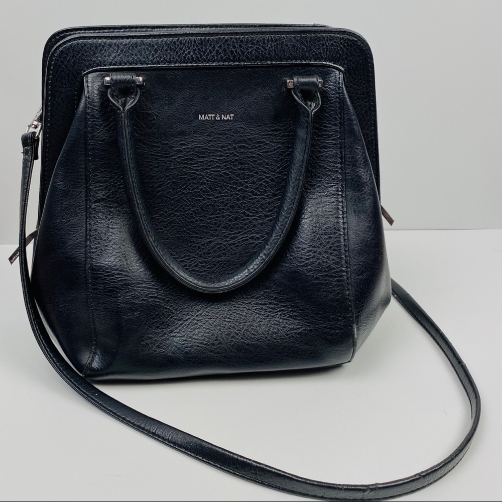 Matt & Nat Black Large Crossbody Handbag Purse
